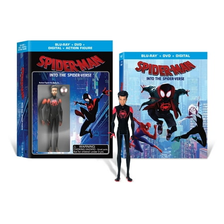 Spider-Man: Into the Spider-Verse (Walmart Exclusive) (Blu-Ray + DVD + Digital Copy + Action
