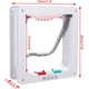 thumbnail image 3 of M-16 x 15.7 x 5.5cm, White-Cat Door with 4-Way Magnetic, Pet Door for Cats and Small Dogs, Cat Door with Tunnel, 3 of 5