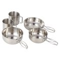 thumbnail image 1 of Cocina Plegable De Acero Inoxidable De 5 Uds., Juego De Cocina Multiusos Para Exteriores, Portátil Para Picnic, Senderismo, Mochilero Vogacara OD007662-00, 1 of 7