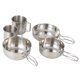 thumbnail image 1 of Cocina Plegable De Acero Inoxidable De 5 Uds., Juego De Cocina Multiusos Para Exteriores, Portátil Para Picnic, Senderismo, Mochilero Moyic OD007662-00, 1 of 7