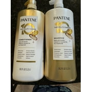 Pantene 10 in 1  Multitasker  SET  Shampoo and Conditioner 38.2 oz PER BOTTLE  with pump