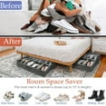 LotFancy 2Pcs Under Bed Shoe Storage Organizer, Adjustable Dividers