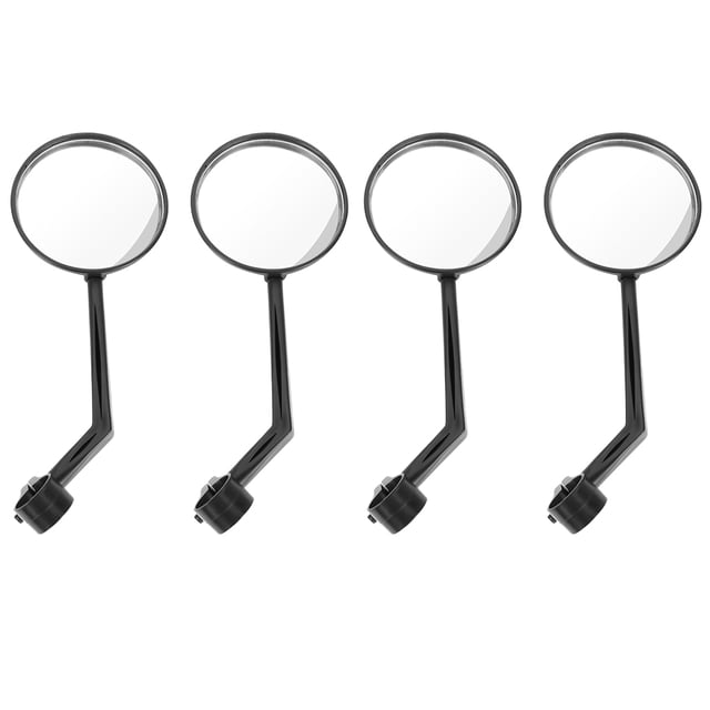 Miangastore 4pcs Moutain Bike Safety Convex Mirrors Rearview Mirrors 360°Rotating Handlebar Rear View Mirrors Accessories