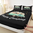 thumbnail image 4 of Erosebridal Adventure Cartoon RV Car Queen Sheet Sets 4 Pieces for Girls Boys,Teens Happy Camping Bed Set,Breathable Home Decor, 4 of 5