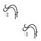 thumbnail image 3 of Maceta colgante innovadora Toystoory de 2 piezas para decoración de pared soporte para plantas resistente a la intemperie negro, 3 of 6