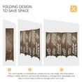 thumbnail image 5 of Fionafurn 6 Panel Room Divider,Carved Lacquer Privacy Screens, 67in(H) Brown, 5 of 8