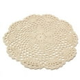 thumbnail image 3 of 12Pcs Vintage Cotton Mat Round Hand Crocheted Lace Doilies Flower Coasters Lot Household Table Decorative Crafts Accessories, 3 of 7