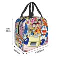thumbnail image 5 of Cute Cartoon Anime Lunch Bag With Zipper Waterproof And Reusable Cooler Tote Lunch Box For School/Office/Picnic/Work, 5 of 5