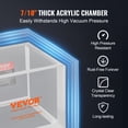 thumbnail image 4 of VEVOR 2 Gallon Vacuum Chamber, Upgraded Multipurpose Acrylic Vacuum Degassing Chamber, 4 of 9