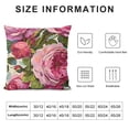 thumbnail image 5 of Throw Pillow Covers Rose Flowers Pillow Cases for Home Sofa Bed Chair Car Office Decorative, 5 of 5