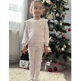 thumbnail image 6 of Arshiner Toddler Girls 2 Piece Fall Outfits Ruffle Trim Long Sleeve Pullover Sweatshirts and Pants, 6 of 6
