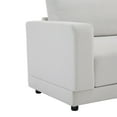 thumbnail image 6 of Modern Sofa Couches for Living Room,Mid-Century Upholstered Sofa Furniture with Sturdy Wooden Legs for Living Room,Bedroom,White, 6 of 7