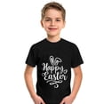 thumbnail image 4 of XXWXYD Easter Shirts Toddler Baby Boys Girls Short Sleeve Tractor Eggs Crew Neck T-Shirt Bunny Graphic Outfit 2-12 Years Spring Holiday Festival Apparel Clothing Tees Tops Wear, 4 of 4