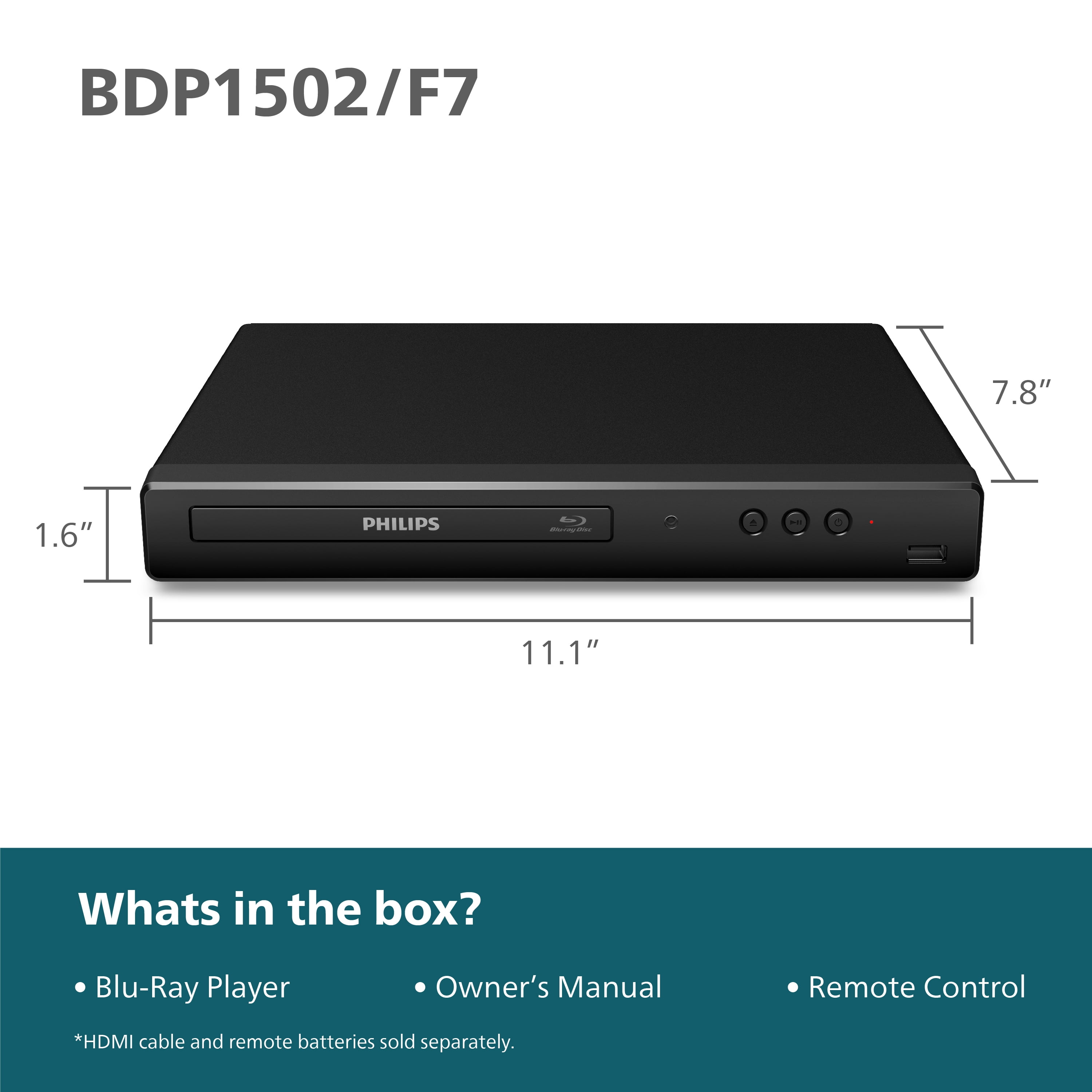 Philips Blu Ray And Dvd Player p1502 F7 Walmart Com