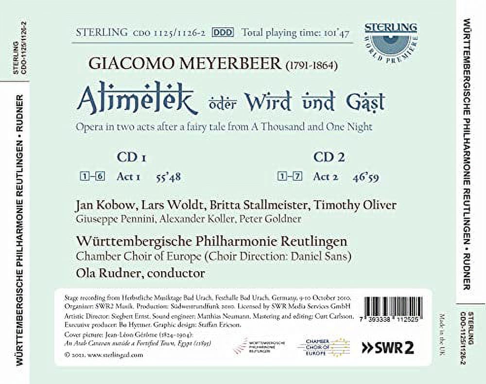 Meyerbeer - Alimelek - Music & Performance - CD