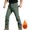 B#Green, variant on DPTALR Men's Solid Color Multi-Pocket Cargo Pants Button Zipper Outdoor,Gray,Size XXL