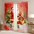 thumbnail image 2 of jejeloiu Santa Claus Black Out Curtains,Oil Painting Curtains Pack of 2 (42x63 Each),Merry Christmas Bedroom Curtains For Teens,Luxury Bedroom Decor, 2 of 6