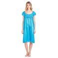 thumbnail image 2 of Casual Nights Women's Cap Sleeve Flower Silky Tricot Nightgown, 2 of 2