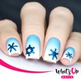 thumbnail image 3 of Whats Up Nails - Jolly Snowflakes Gold Vinyl Stencils Nail Art Design, 3 of 10