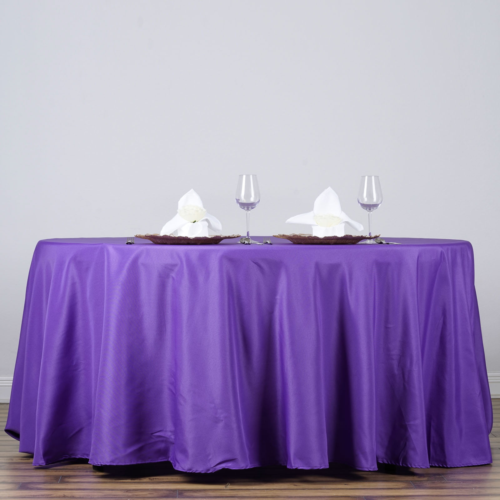 BalsaCircle Halloween Party 60x102 in Purple Rectangle Washable Decorative Satin Solid Color Tablecloth Party Decorations Supplies Dining