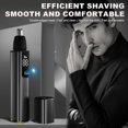 thumbnail image 5 of Rechargeable Ear and Nose Hair Trimmer for Men Women，Dual-Blade Waterproof Nose Hair Trimmer Clipper Pro-15,000 RPM Motor with 3 Speed  and LED Display,USB Rechargeable Easy to Clean, 5 of 7