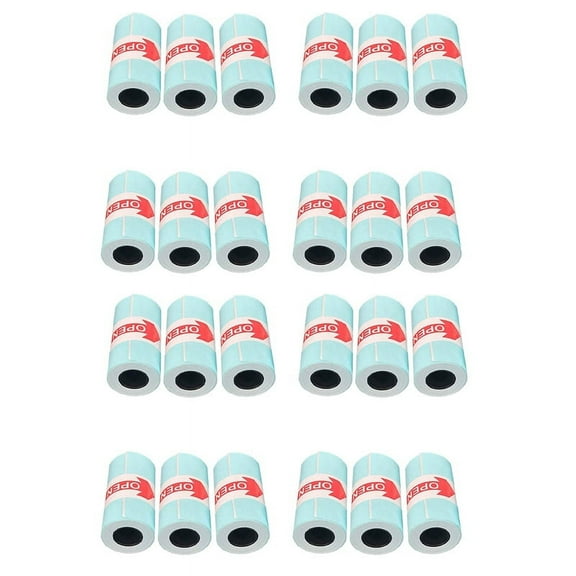 24 Rolls Sticker Thermal Paper 57mm x 30mm Self-Adhesive Thermal Printer for Printer Cash Register POS Receipt