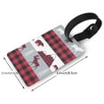 thumbnail image 4 of Balery Buffalo Plaid Forest Print Durable Luggage Tags with Secure Strap, Personalized Travel ID Tags for Suitcases, Bags, and Backpacks - Easy Identification for Men and Women, 4 of 8