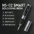 thumbnail image 4 of Mistaha FNIRSI HS-02 Portable Intelligent Soldering Iron Kit with 100W Power and Thermostatic Control - High-Definition Screen, Adjustable Power Voltage, Ergonomic Design, PD/QC Protocol Support, 4 of 7