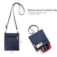 thumbnail image 3 of Bolsos cruzados grandes para mujer, bolsos de hombro, conjunto de monedero y cartera para mujer, bolsos Hobo, 3 of 5