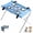 Blue, variant on 2-in-1 Foldable Pet Grooming Bed, Bathing Stand and Hammock for Small to Medium Dogs and Cats, Reduce Escape for Home Washing Drying or Nail Care Tasks
