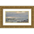 thumbnail image 1 of Adamov, Alexey 14x9 Gold Ornate Wood Framed with Double Matting Museum Art Print Titled - Warm Sea I, 1 of 4