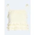 thumbnail image 5 of Scoop Women's Tie Ruffle Sweater Knit Tank Top, Sizes, XS-XXL, 5 of 5