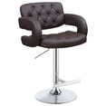 thumbnail image 3 of Brandi Adjustable Bar Stool Chrome and Brown, 3 of 11