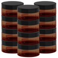 thumbnail image 1 of Tarros cosméticos BallHull de plástico ámbar de 240 ml con tapa negra, 12 unidades, 1 of 6