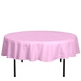 thumbnail image 3 of Efavormart Round Tablecloth, 90 Inch Stain & Wrinkle Resistant Washable Table Cloth, Decorative Polyester Fabric Table Cover for Banquet, Wedding, Dining- Pink, 3 of 11