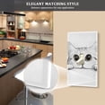 thumbnail image 5 of Yayeee Toggle Light Switch Wall Plate 1-Gang 4.5"x2.7" Home Decorative Outlet Cover, White Cat, 5 of 7