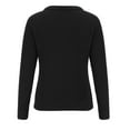 thumbnail image 6 of LYXSSBYX Womens Sweaters Clearance Fashion Women Winter Solid Long Sleeve Pullove V-Neck Casual Sweater Tops, 6 of 8