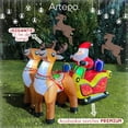 thumbnail image 2 of Inflable de Navidad Artego trineo con renos y regalos con led 2.1m, 2 of 7