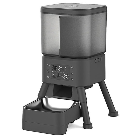 Programmable Automatic  Dry Food Feeder for Cats  & Dogs with Stainless Steel Bowl, 4L