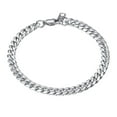 thumbnail image 1 of PROSTEEL Enlace Cubano 6MM de Ancho de Acero Inoxidable Cadena Pulseras Punk para Hombre Mujer Joyería Regalo, 19Longitud, 1 of 8
