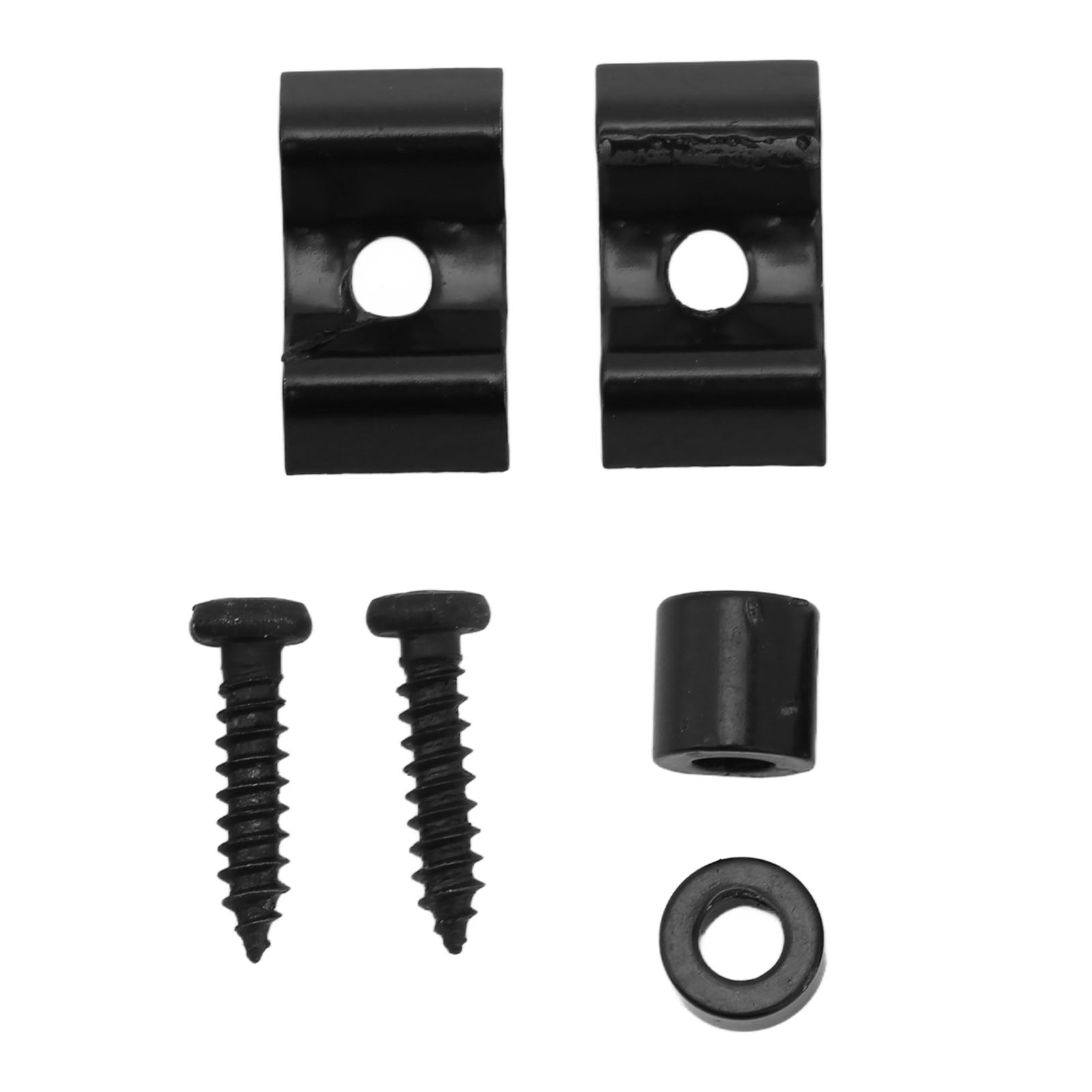 Retenue de Guitare, Guide de Guidon Robuste 2 Pcs pour Remplacement Noir, Argent, Doré