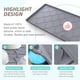 thumbnail image 3 of Alfombrilla impermeable para debajo del fregadero de baño, 34" x 19" de silicona, protector para estantes de gabinetes de baño, organizador de cocina, se adapta a alfombrillas de gabinete estándar de, 3 of 7