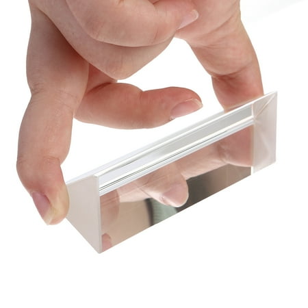 

NICEXMAS 100*30*30mm Crystal Optical Glass Triangular for Teaching Light Spectrum Physics