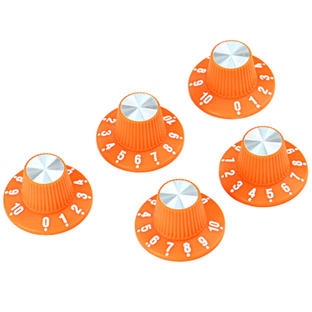 NUOLUX 5pcs Professional Electric Guitar Bass Volume Knobs