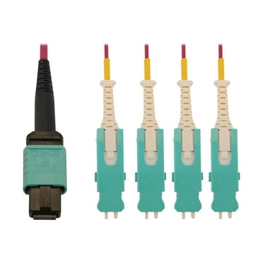 Tripp Lite 3m MTP/MPO-PC OM4 Multimode 12 Fiber Optic Cable Magenta N84503M4SMG