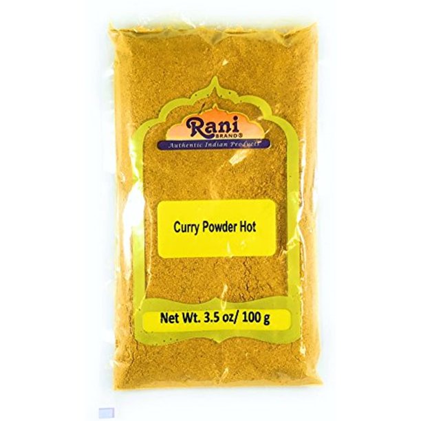 Rani Curry Powder Hot (11Spice Authentic Indian Blend) 3.5oz (100g) All Natural SaltFree
