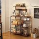 thumbnail image 3 of Estante para Cocina,Estantes Organizadores Alacena,Estantes Organizadores Cocina Gabinete de Cocina de 4 Niveles,Multiusos Almacenamiento,para Sala, Oficina, Marrón, 3 of 7