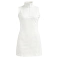 thumbnail image 3 of Bobifish Big Girls Tank Dresses High Neck Half Zip Sleeveless Stretchy Sporty Bodycon Short Dresses Tennis Golf Sports Sundress, 3 of 6