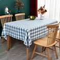 thumbnail image 6 of Gingham Tablecloth Rectangle Table Cloth Heavy Duty Cotton Checkered Table Cover for Spring Picnic Kitchen Dining(C-Sage Green, 60x70 inch), 6 of 6