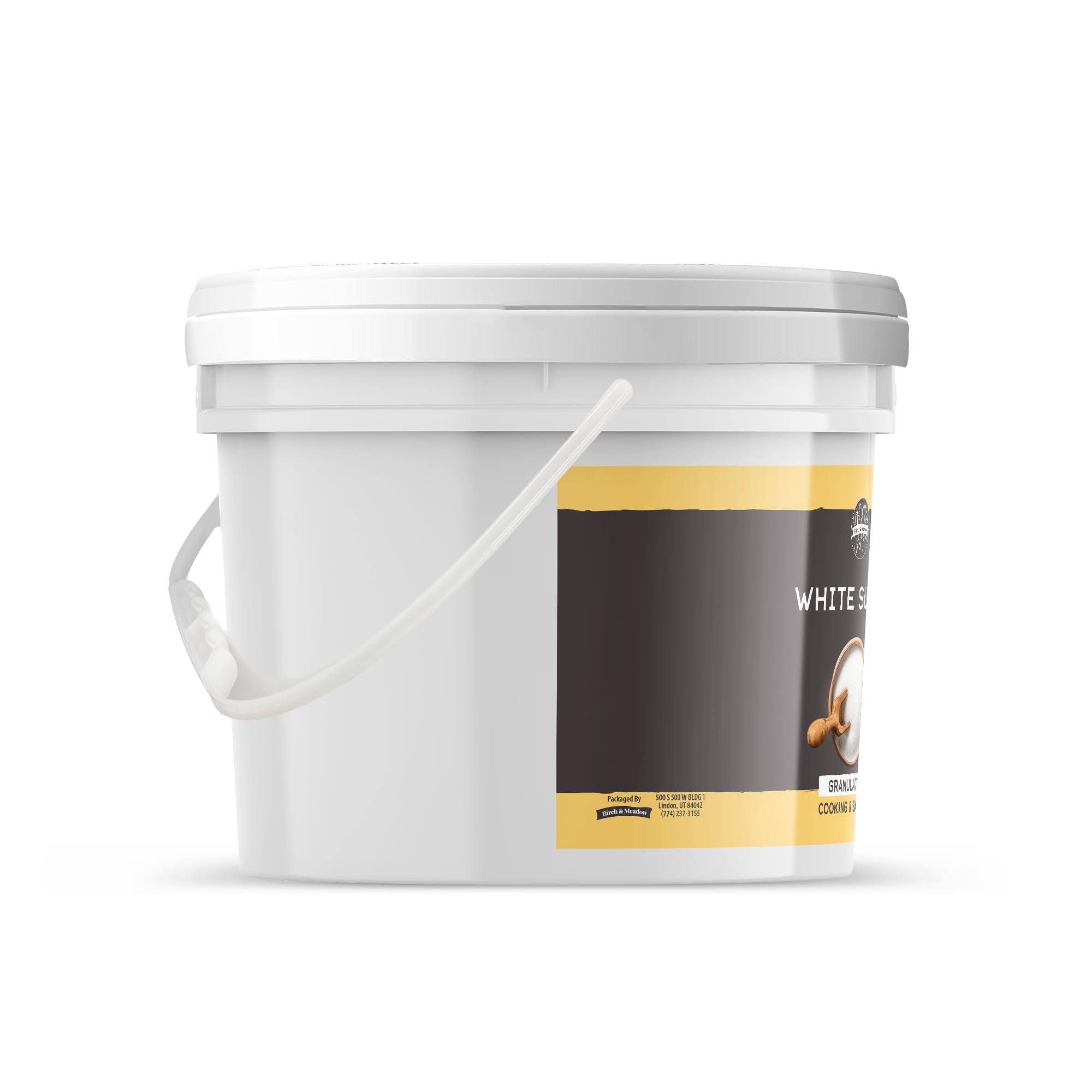 Birch & Meadow Granulated White Sugar, 1-Gallon Bucket Bulk Size, Cooking & Baking, Cookies & Cakes 144 Ounces